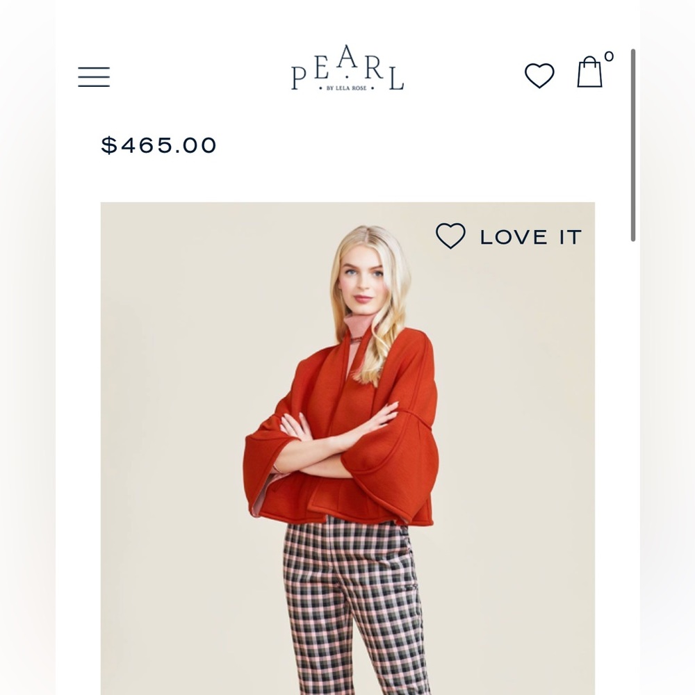 Lela Rose Cropped Reversible Jacket